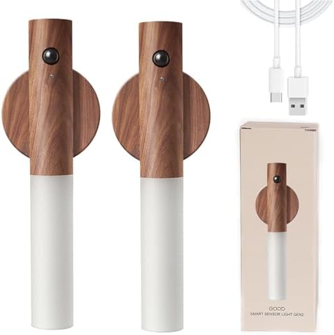 Minimalist Walnut Motion Sensing Sconce