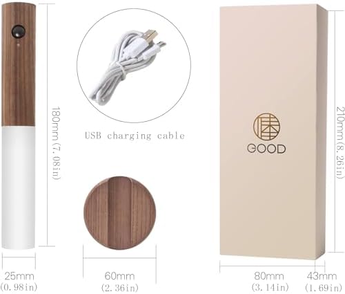 Minimalist Walnut Motion Sensing Sconce